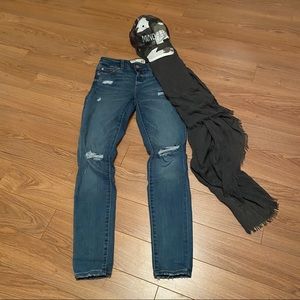 Garage Jeans with Worn Accents